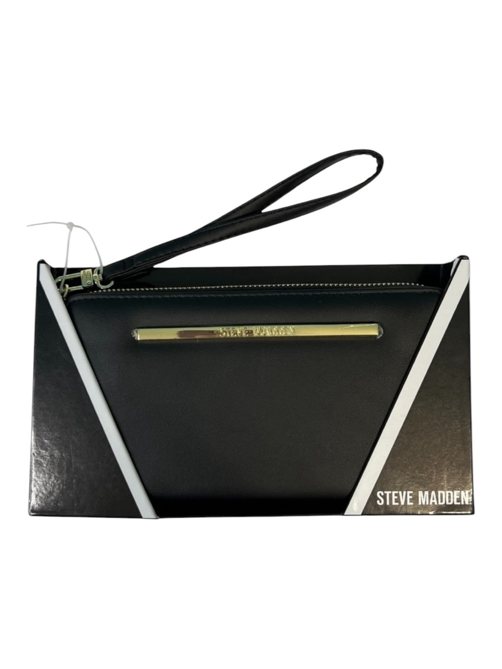 Steve Madden Black BZippy Boxed Wallet Wristlet